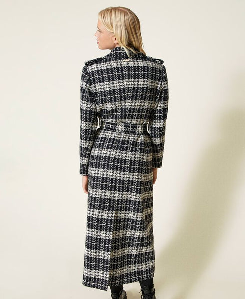 ⚡️Cappotto in misto lana check