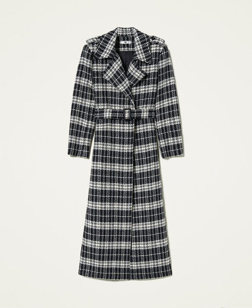 ⚡️Cappotto in misto lana check