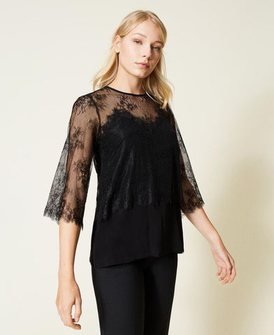 Blusa in pizzo Chantilly