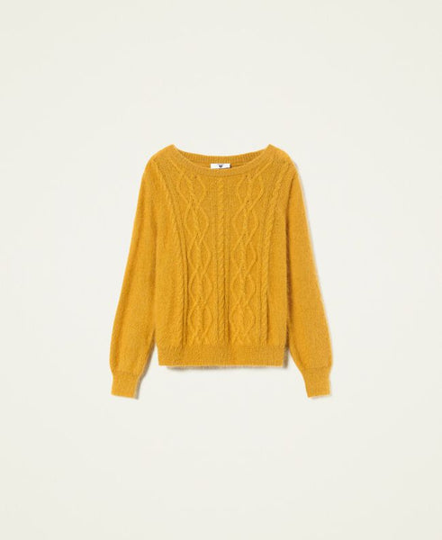 Maglia in filato di misto angora