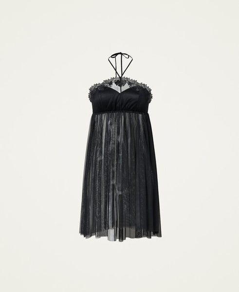Babydoll in tulle ricamato