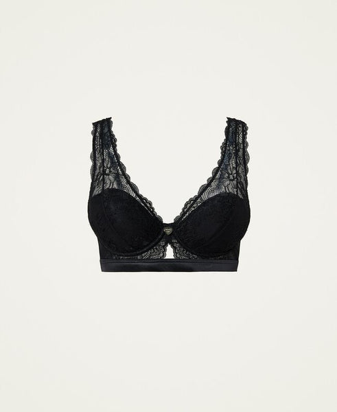 Reggiseno bralette in pizzo floreale