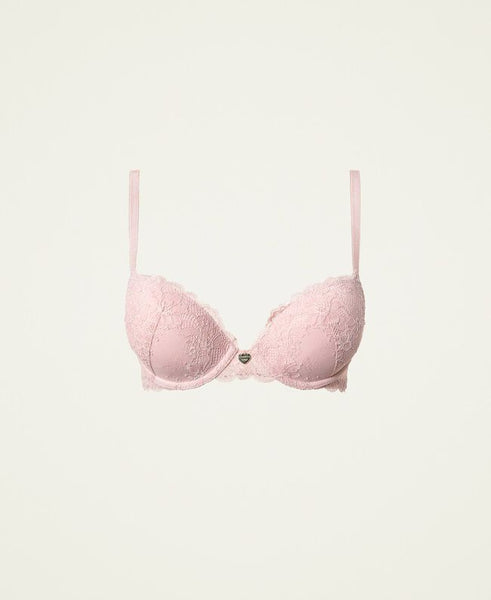 Reggiseno push-up in pizzo floreale