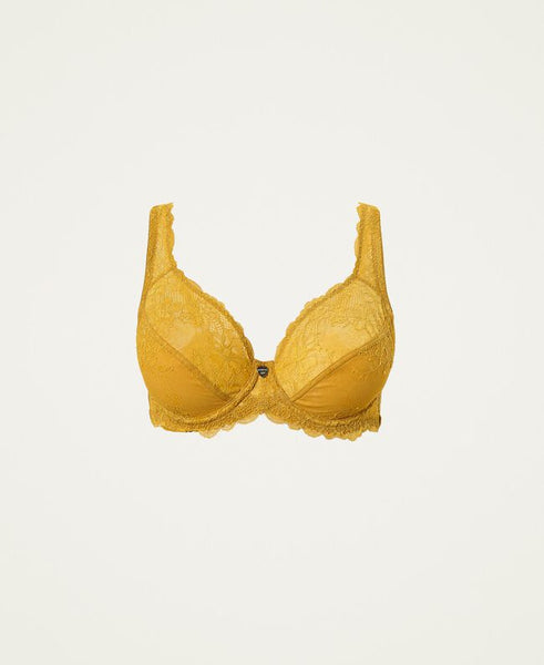 Reggiseno con ferretto in pizzo floreale
