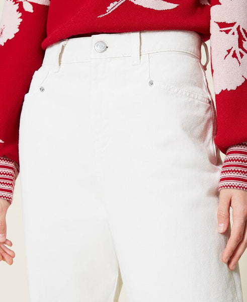 Pantaloni cinque tasche in bull