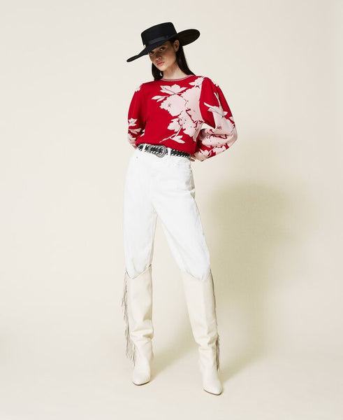 Pantaloni cinque tasche in bull