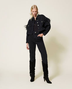 Jeans carrot fit a vita alta
