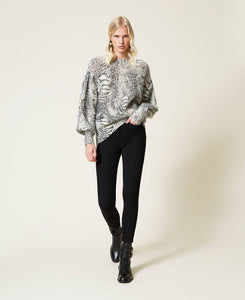 Jeans skinny a vita alta