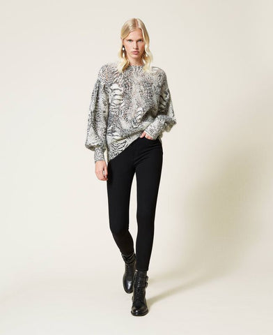 Jeans skinny a vita alta
