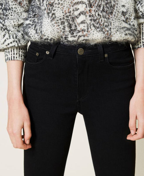 Jeans skinny a vita alta