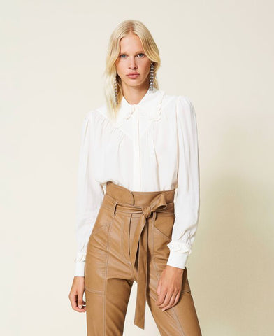 Camicia in misto seta