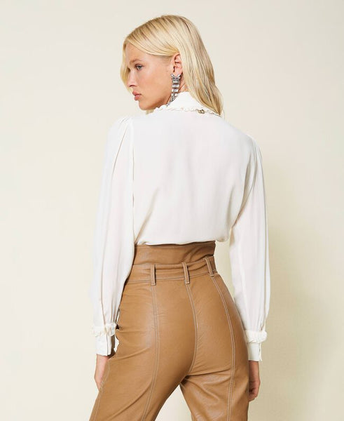 Camicia in misto seta