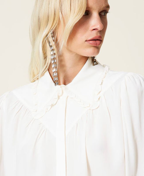 Camicia in misto seta