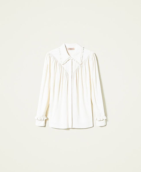 Camicia in misto seta