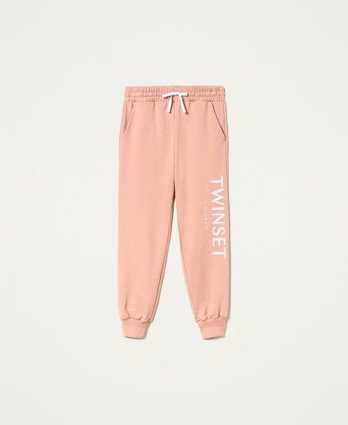 Joggers con logo ricamato
