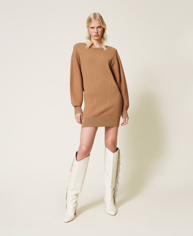 ⚡Abito in maglia a coste