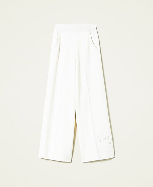 Pantaloni a palazzo in maglia