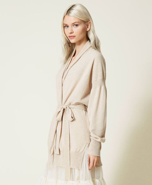 Cardigan in misto cashmere riciclato