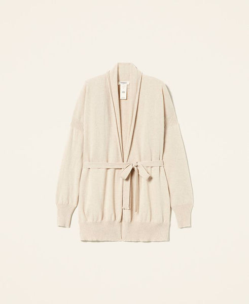 Cardigan in misto cashmere riciclato