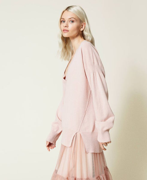 Maglia in misto cashmere riciclato
