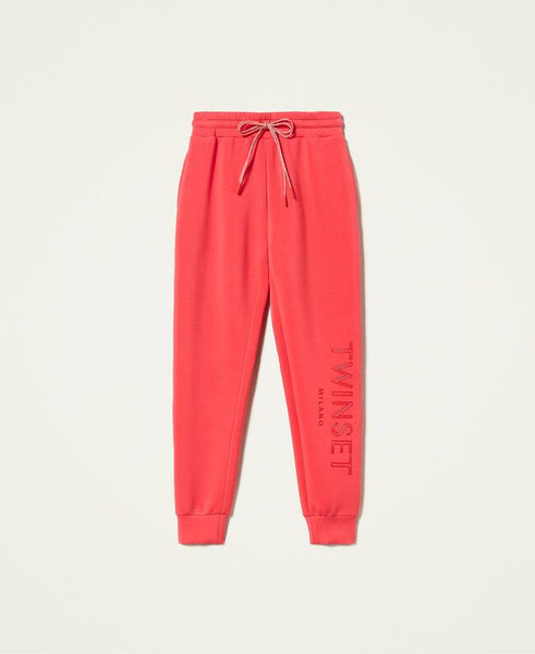 Joggers in tessuto scuba con logo