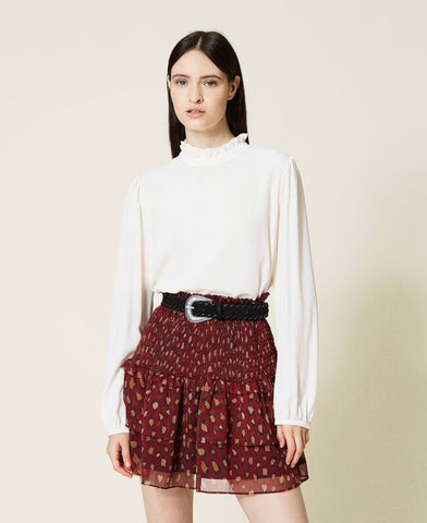 Blusa in misto seta