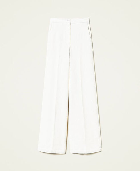 Pantaloni a palazzo in velluto