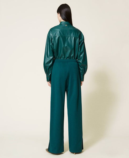 Pantaloni a palazzo con bande