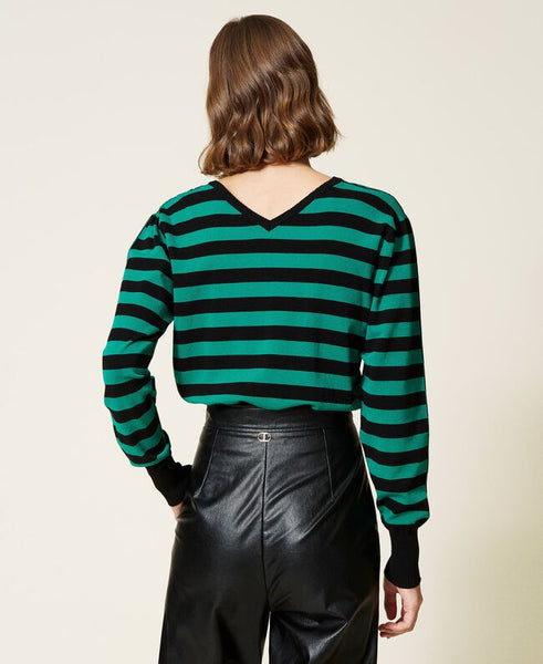 Maglia doppio uso a righe