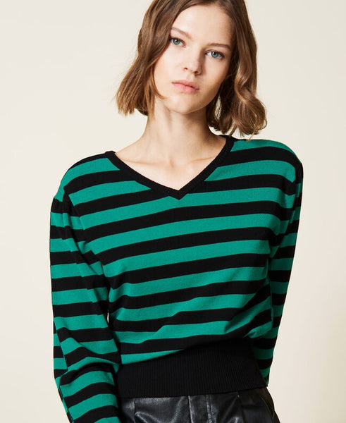 Maglia doppio uso a righe