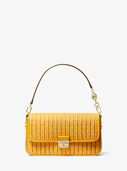 MICHAEL MICHAEL KORS Bradshaw Small Pleated Logo Convertible Shoulder Bag