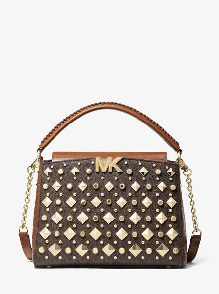 MICHAEL MICHAEL KORS Karlie Medium Studded Logo Satchel