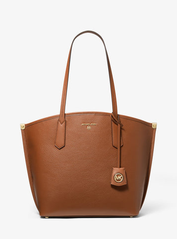 MICHAEL MICHAEL KORS Jane Large Pebbled Leather Tote Bag