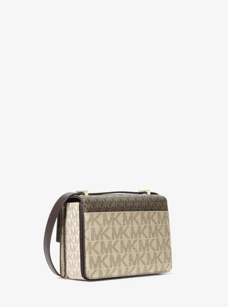 MICHAEL MICHAEL KORS Hendrix Extra-Small Color-Block Metallic Logo Convertible Crossbody Bag