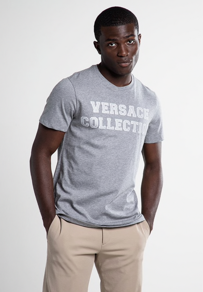 VERSACE COLLECTION T-shirt con stampa - grigio