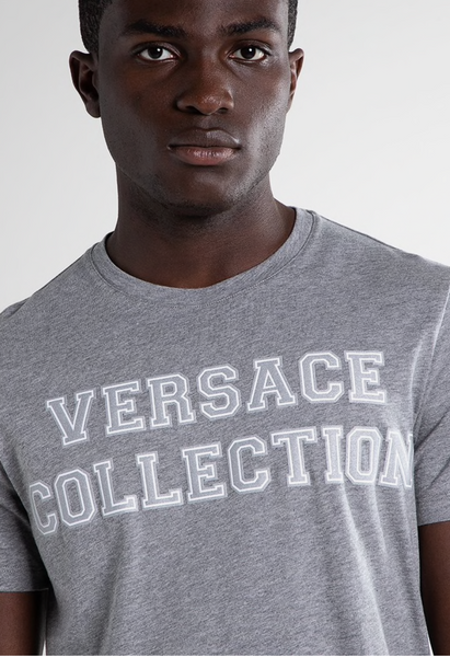 VERSACE COLLECTION T-shirt con stampa - grigio