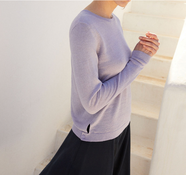 Maglia - 100% lino - viola