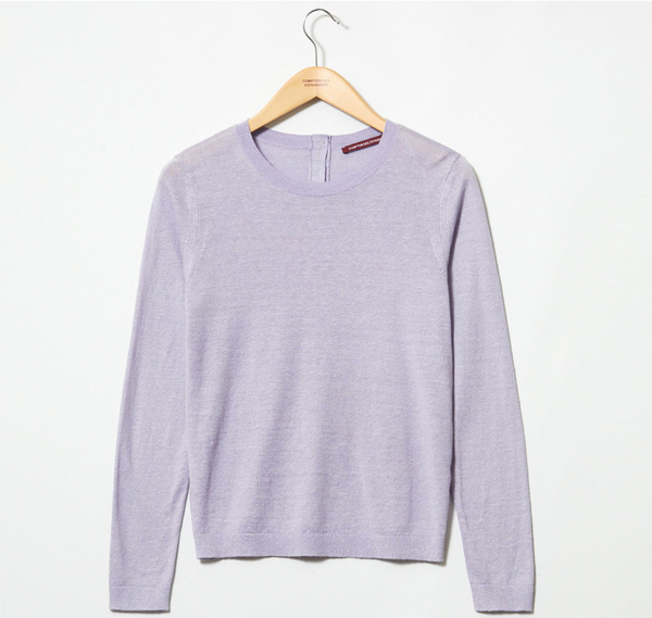 Maglia - 100% lino - viola