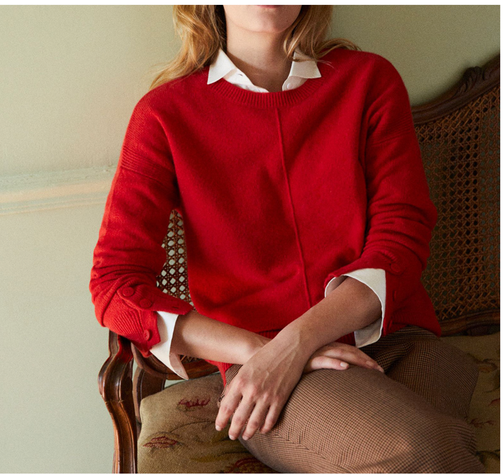 Maglia Jypie 100 cashmere rosso