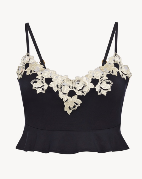BRENDA Top corto in jersey