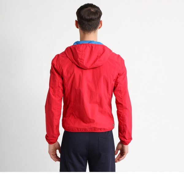 Giacca a vento - reversibile - fucsia e blu