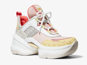 MICHAEL MICHAEL KORS Olympia Color-Block Logo Trainer