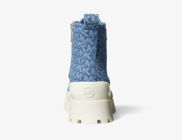 MICHAEL MICHAEL KORS Payton Denim Jacquard Combat Boot